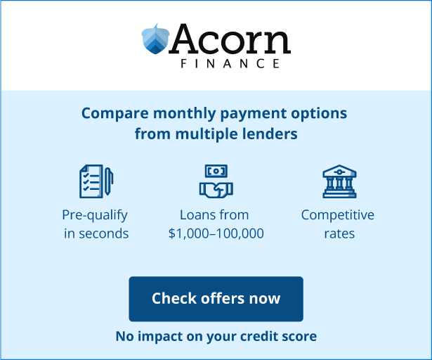 Acorn Finance: compare affordable monthly payment options from multiple lenders
